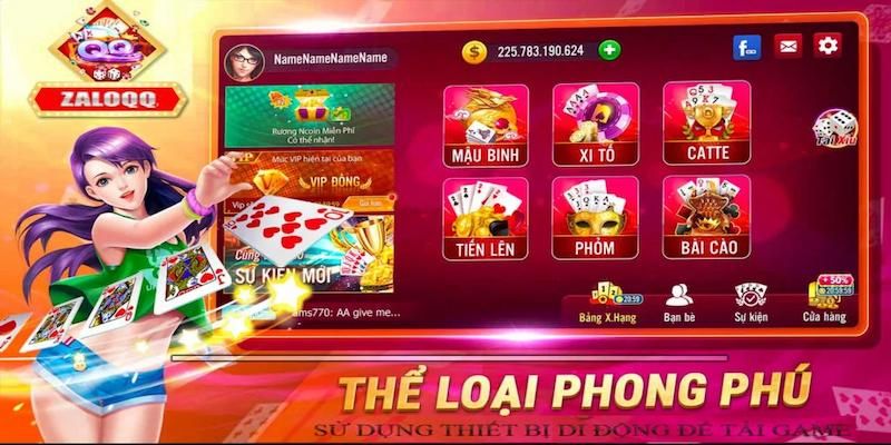 Đăng nhập Zaloqq để chơi game và nhận quà